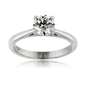 1.00ct Solitaire Diamond Engagement Ring in Platinum