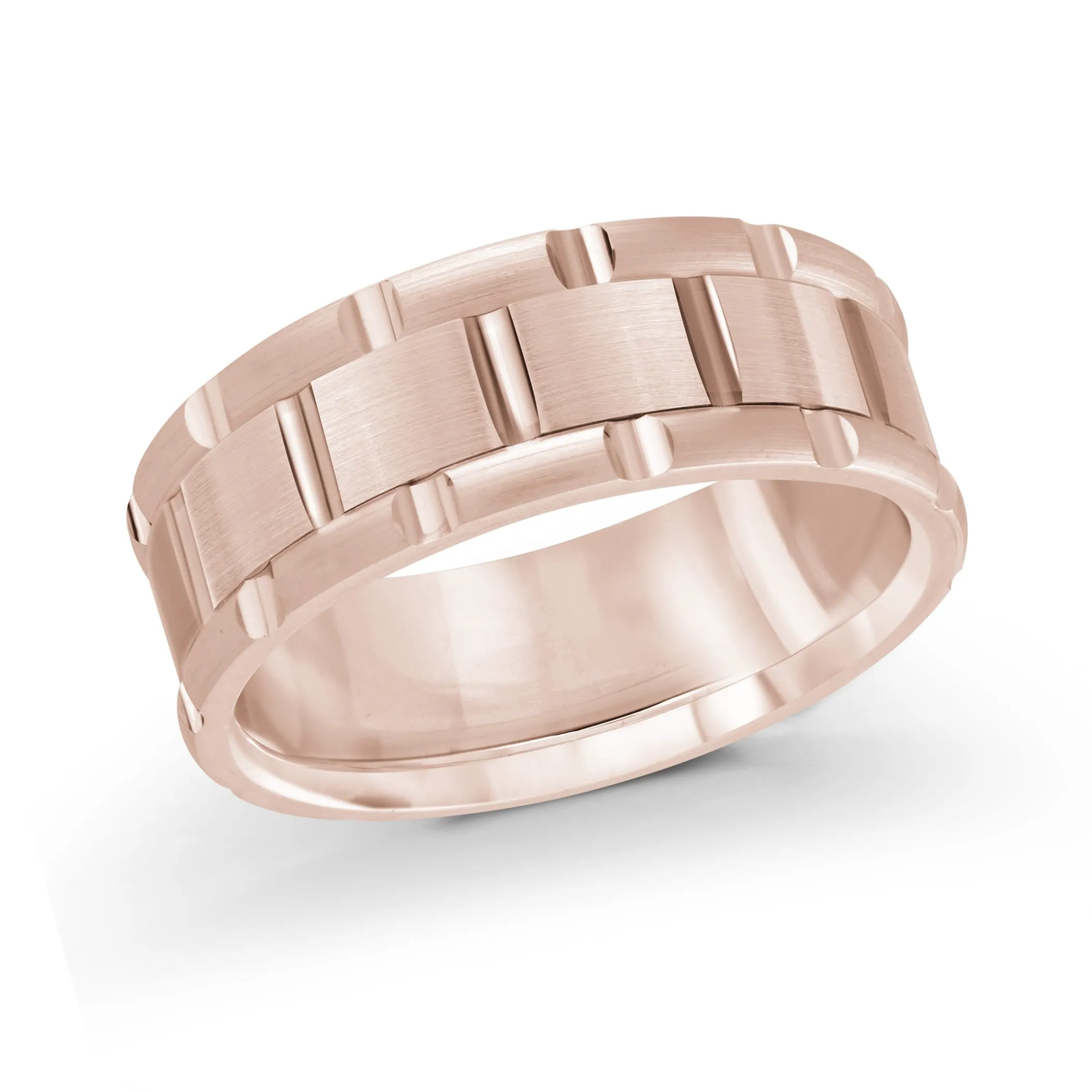 14K Rose Gold Ring from the Executif Collection by Malo - MRD-044-7P