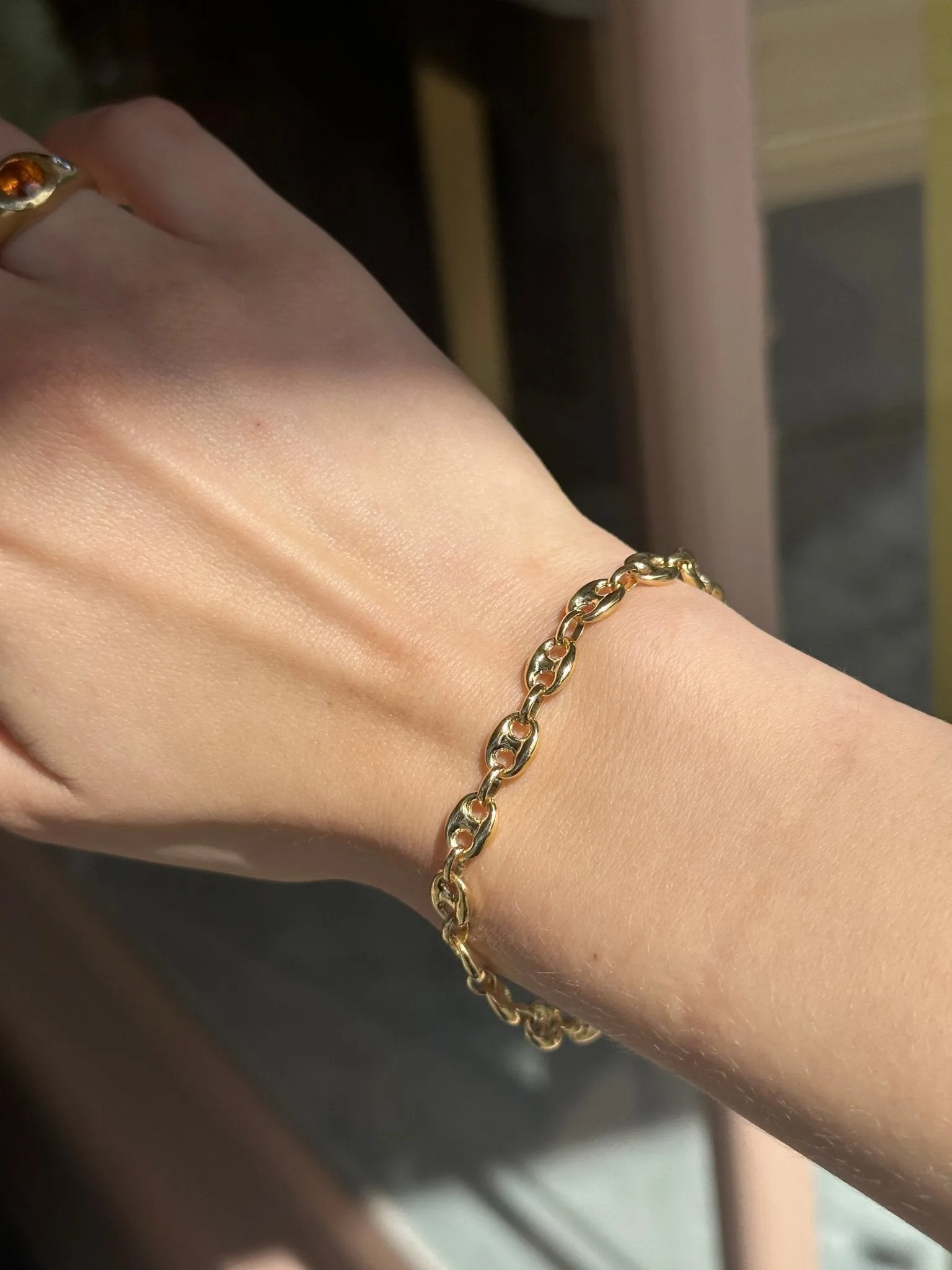 14k x 4mm Gucci Puff Midi Bracelet