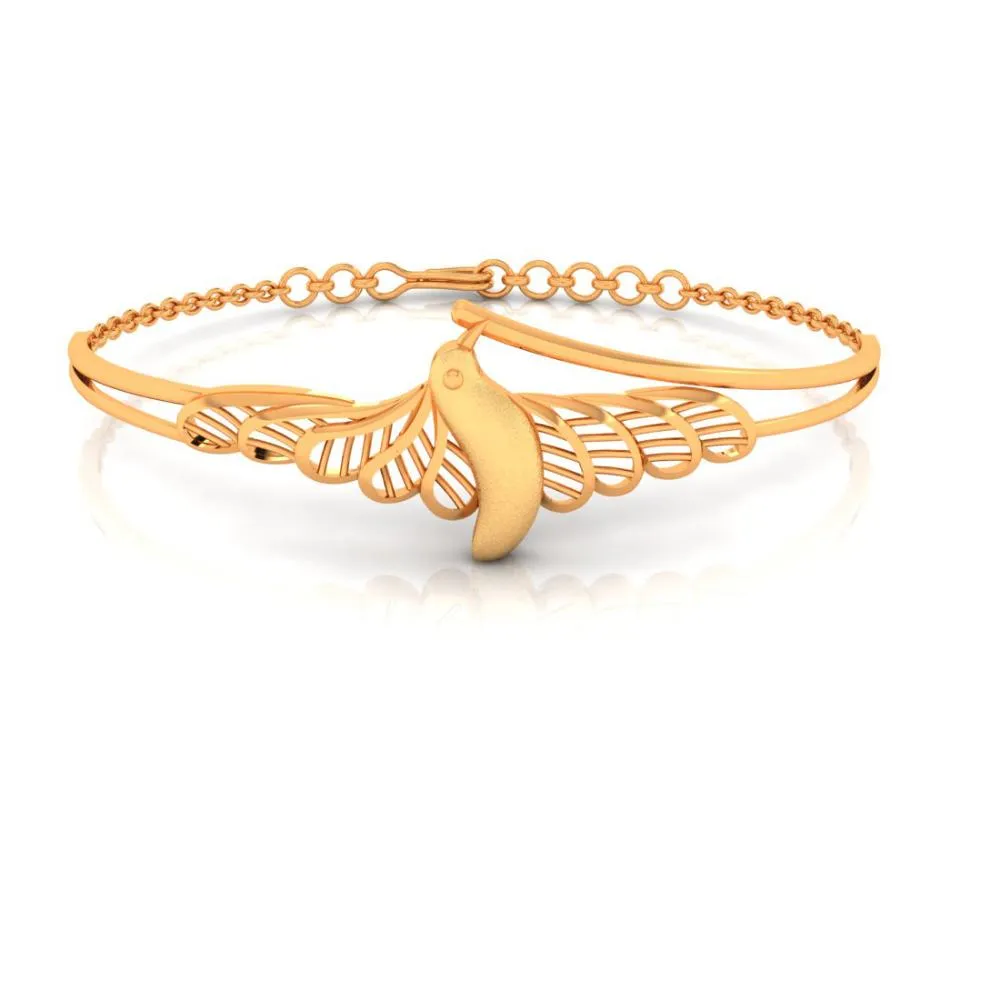 22k Gold Bird Bracelet For Women