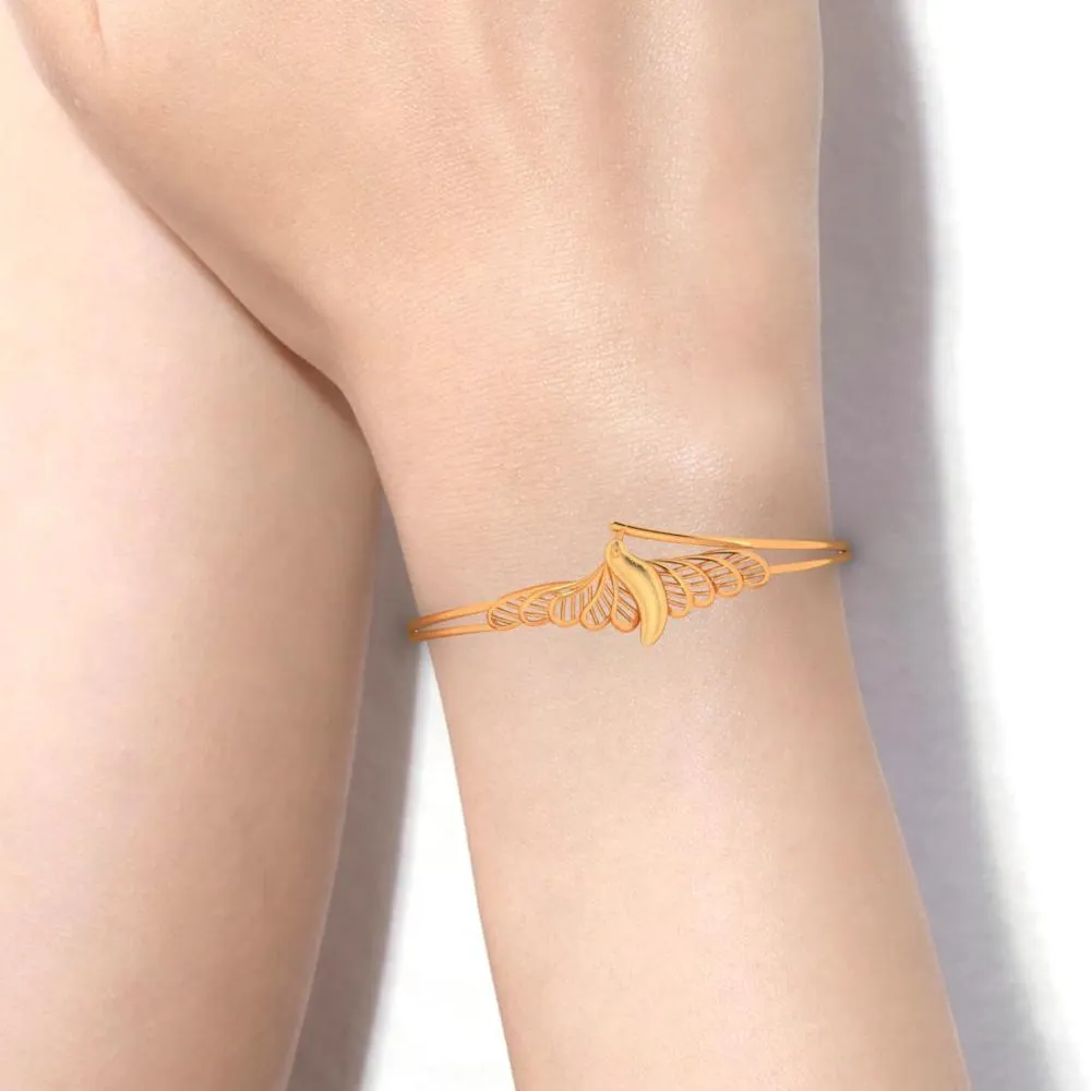 22k Gold Bird Bracelet For Women