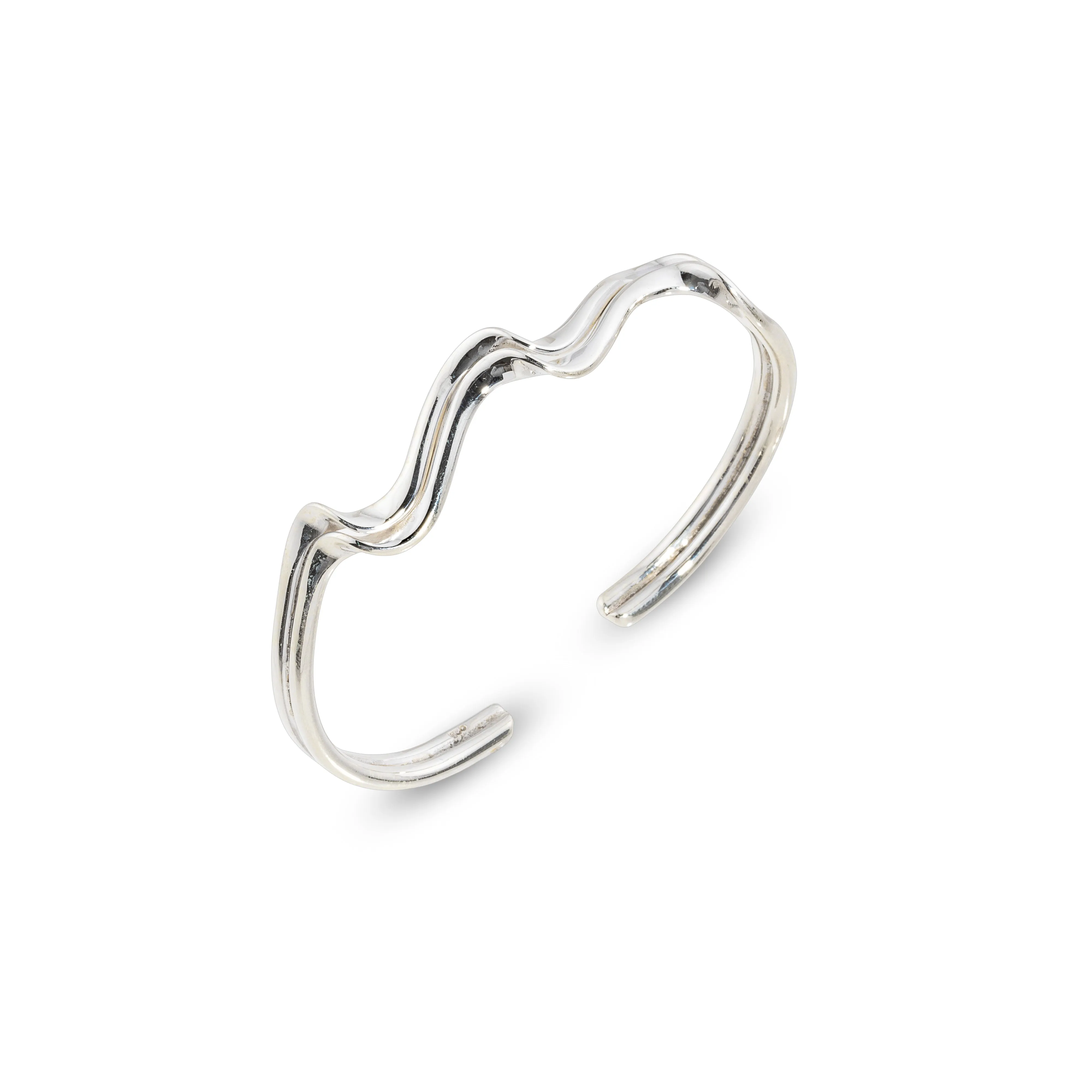 Aarna Double Wavy Cuff Sterling Silver