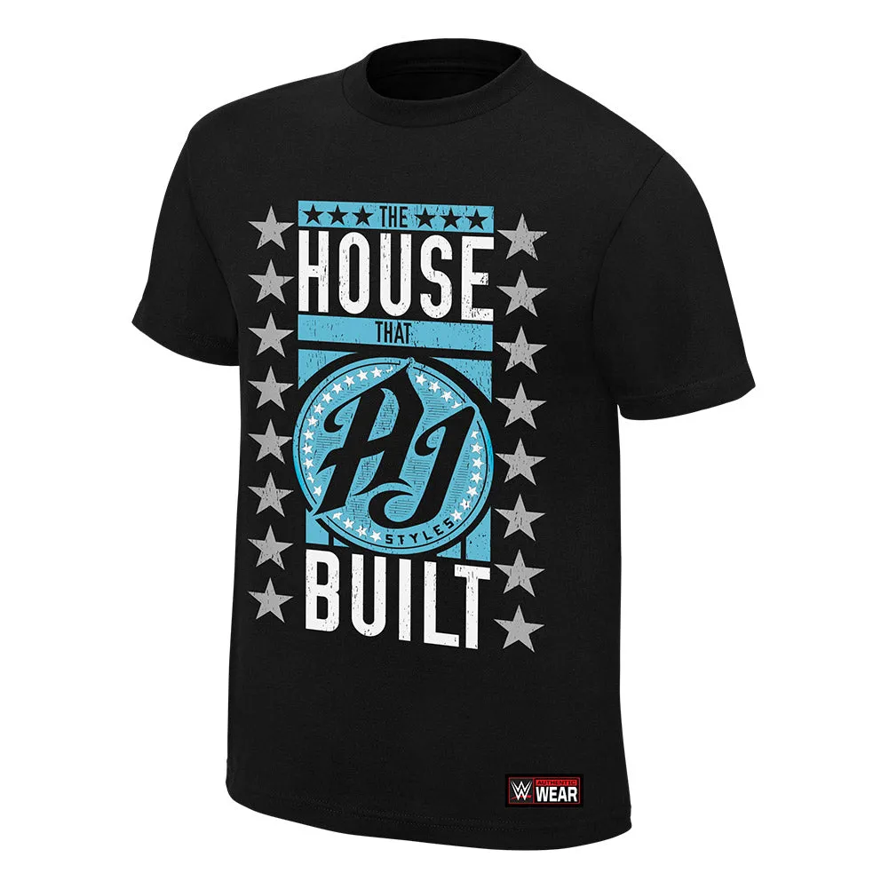 AJ Styles The House that AJ Styles Built Black T-Shirt
