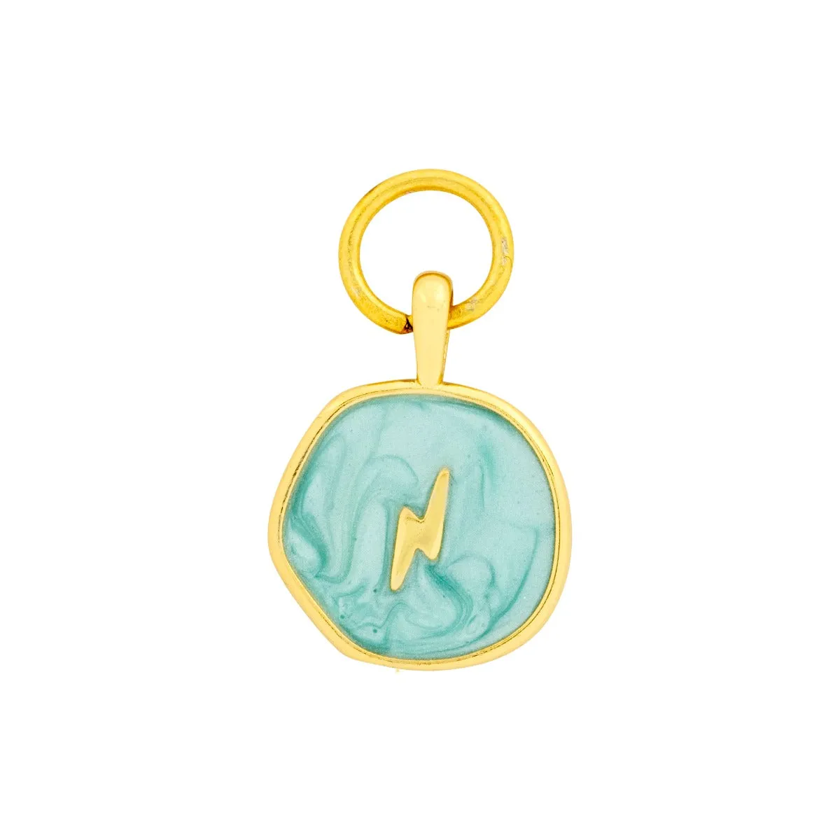 Aqua Coin Charm