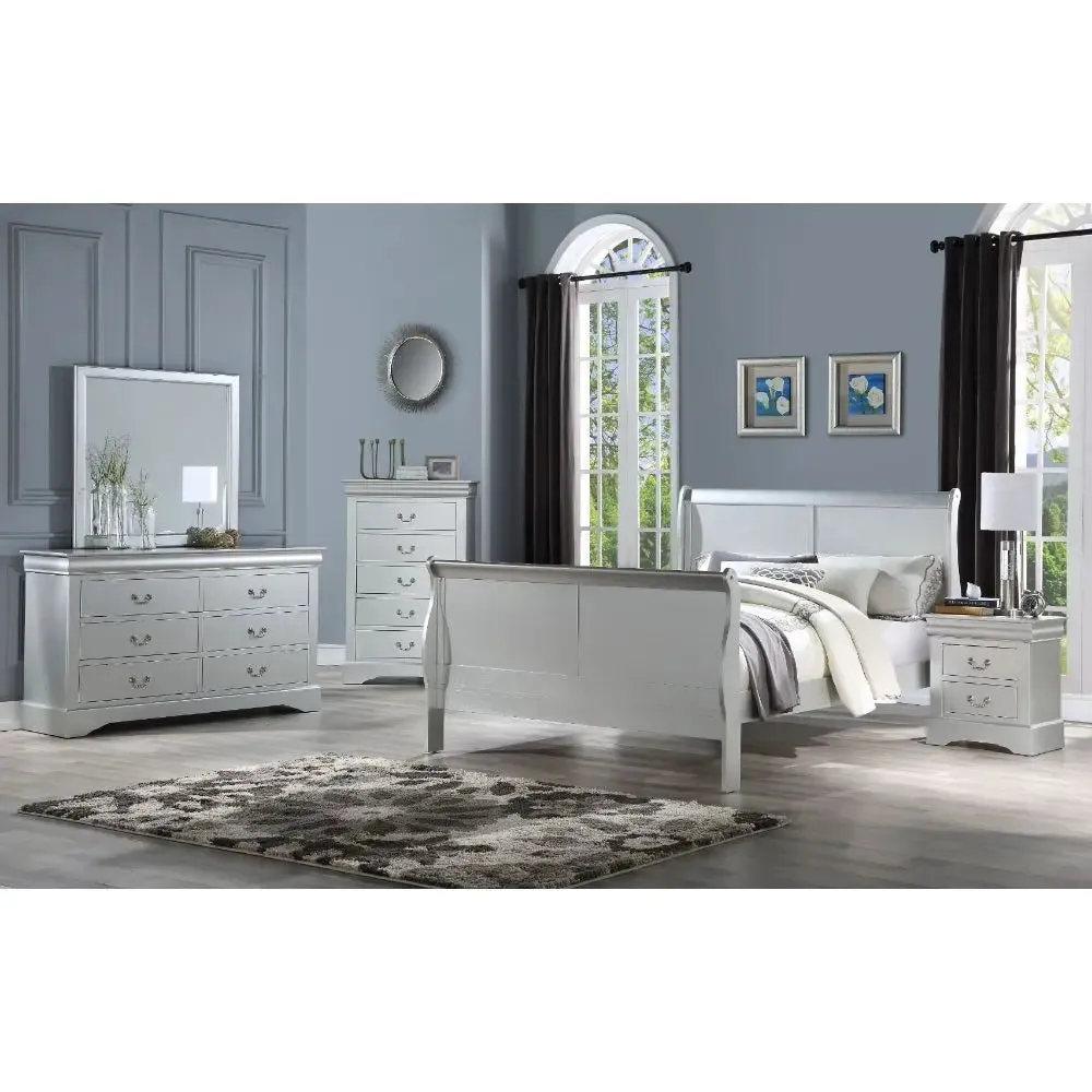 Araceli Full Bed, Platinum