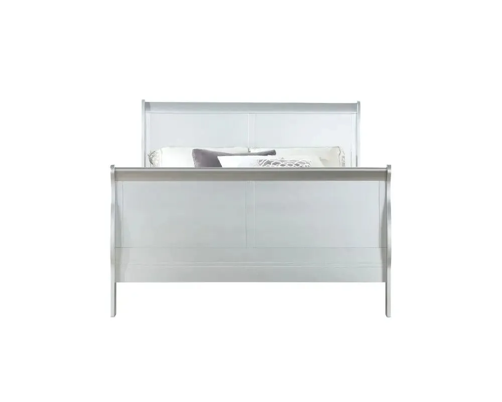 Araceli King Bed, Platinum