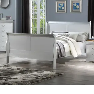 Araceli King Bed, Platinum