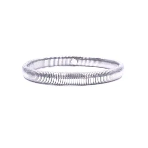 Ashley Gold Stainless Steel Slinky Design Bangle Bracelet
