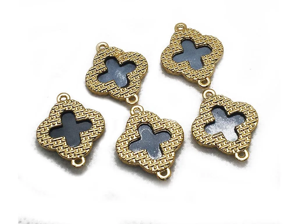Black Golden Designer Charms