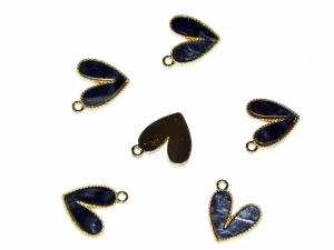 Black Heart Charms