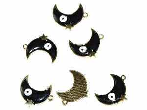 Black Moon Evil Eye Charms