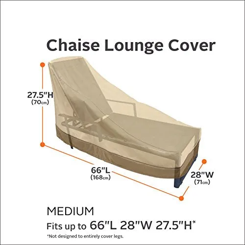 Classic Accessories Veranda Cover For Hampton Bay Fall River Adjustable Patio Chaise Lounge