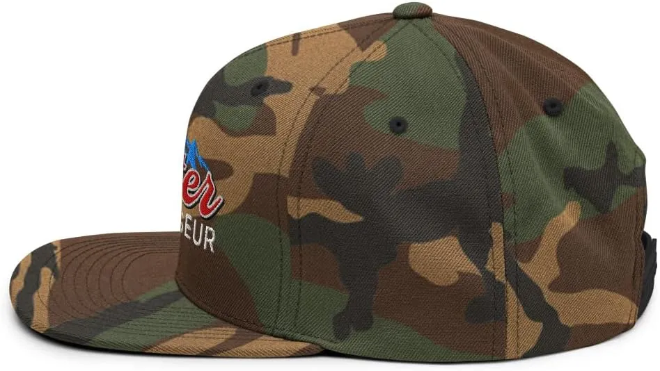 Cooter Connoisseur Embroidered Flat Bill Brim Snapback Hat