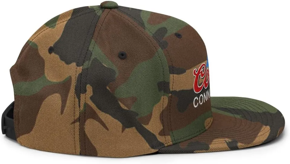 Cooter Connoisseur Embroidered Flat Bill Brim Snapback Hat