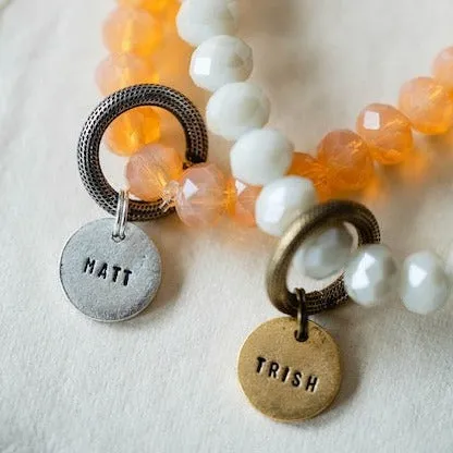 Crystal Bangle   Name Charm