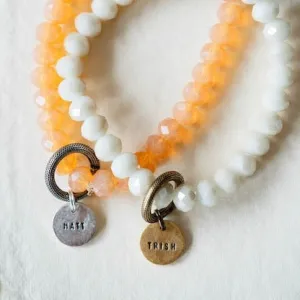 Crystal Bangle   Name Charm