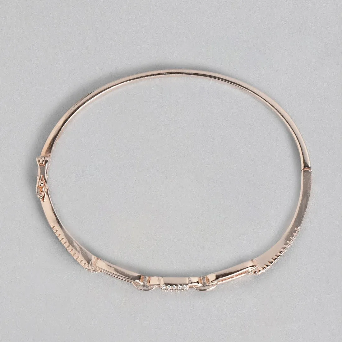 CZ Rose Gold Plated 925 Sterling Silver Bracelet