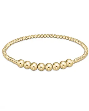 Enewton - Classic Gold Beaded Bliss 2.5mm Bed Bracelet 5mm Gold
