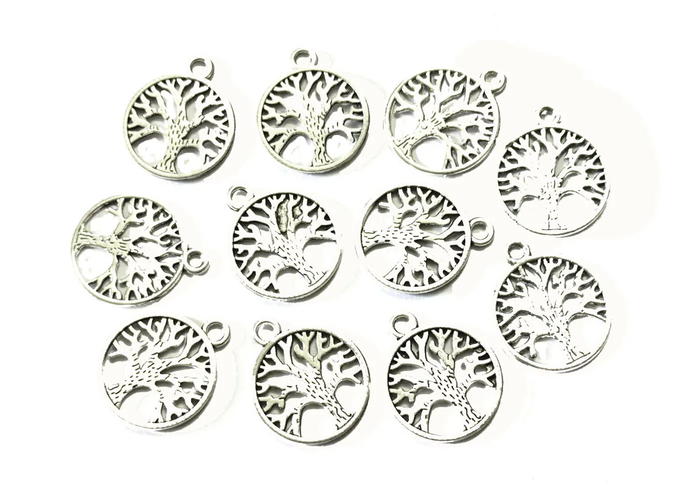 German Silver Tree Charms