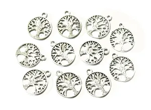 German Silver Tree Charms