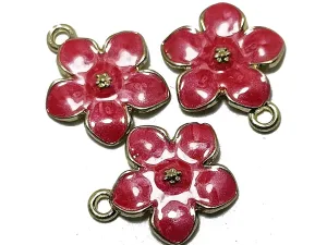 Glossy Pink Designer Jewelry Charms