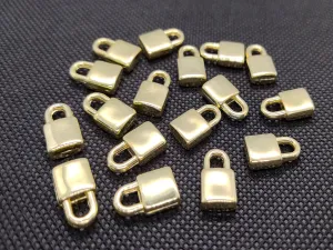 Golden Plastic Lock Charms