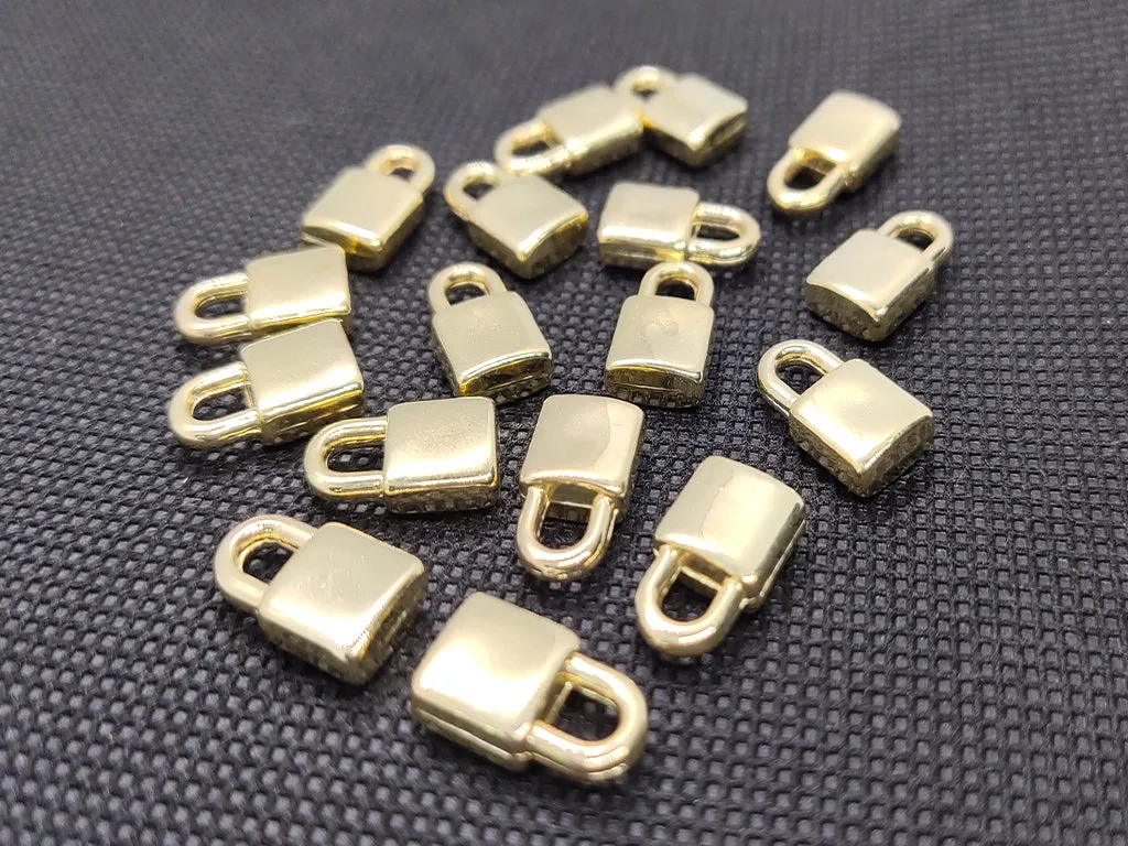 Golden Plastic Lock Charms