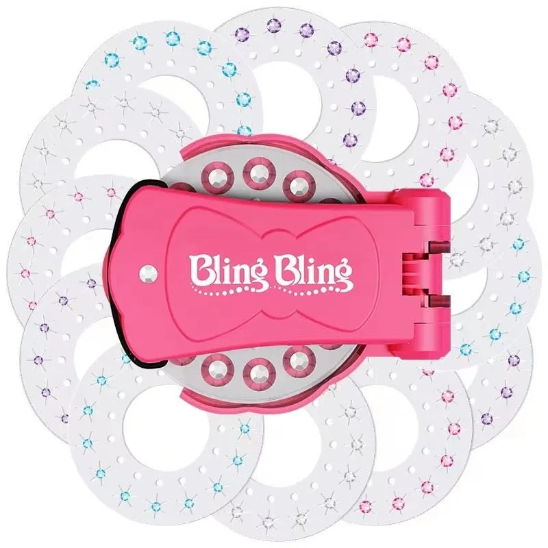 Hair Bling Stamp- Girls Glam Collection   180 Colorful Gems