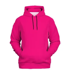 Hot Pink Hoodie | Unisex | with PLUS sizes | Bright Pure Cool Pink | C0M100Y25K0