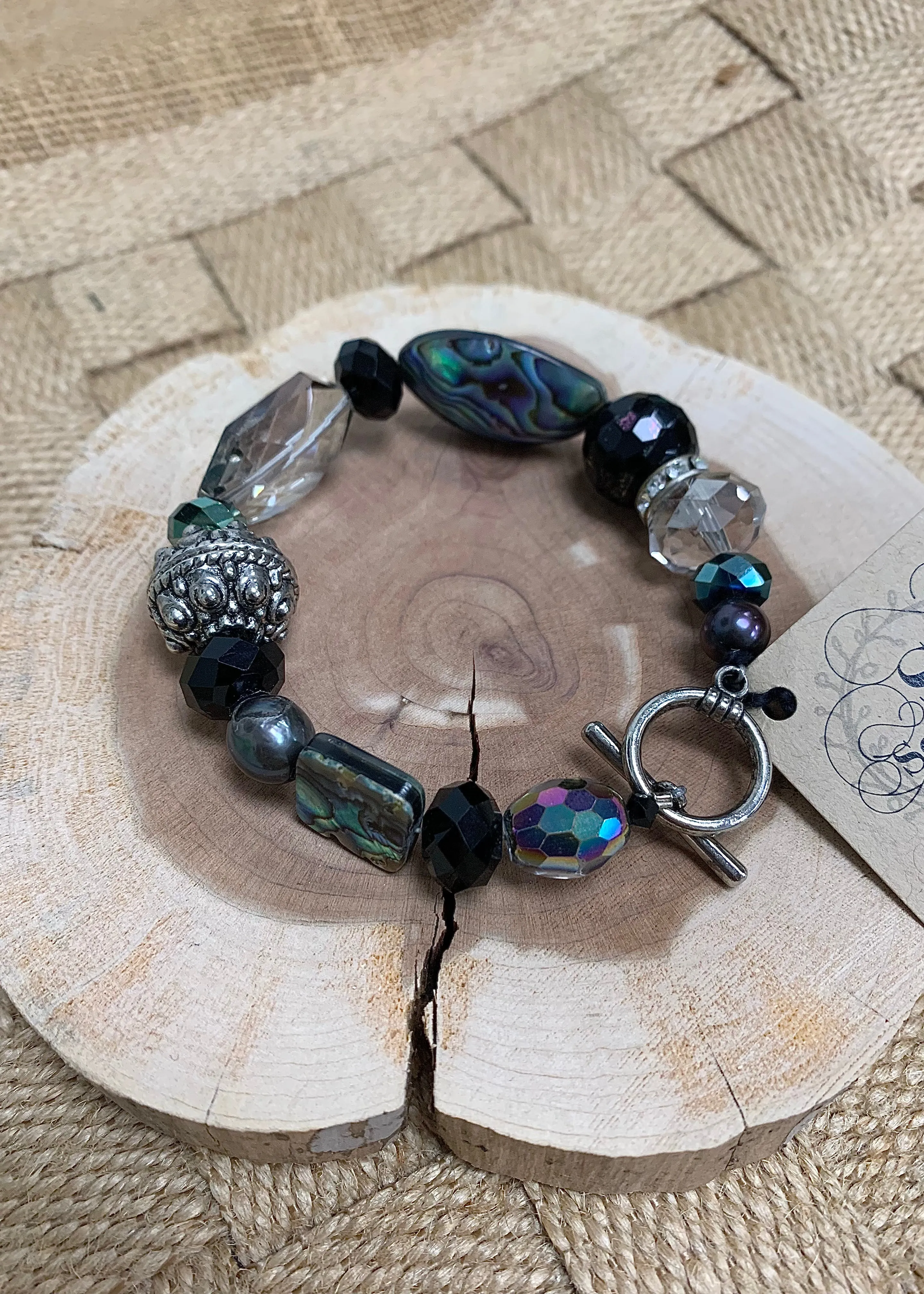 Iridescent Beaded Bracelet