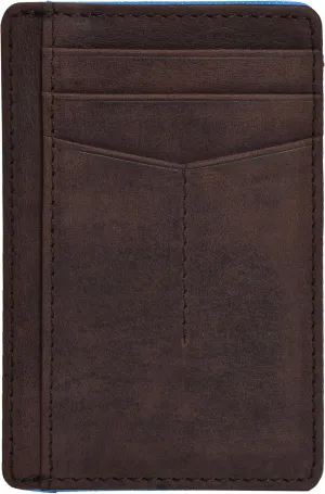 Leather Minimalist Wallet for Men & Women RFID Front Pocket Leather Card Holder Wallets