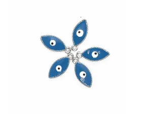 Light Blue Evil Eye Metal Charms