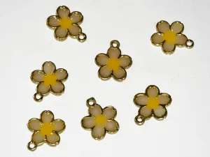 Light Yellow Flower Charms
