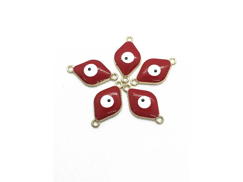 Maroon Evil Eye Designer Charms