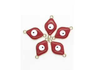 Maroon Evil Eye Designer Charms