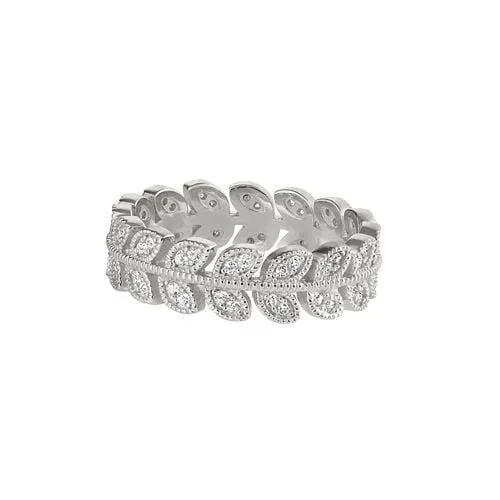 Micropave Leaf Ring - BL2270R