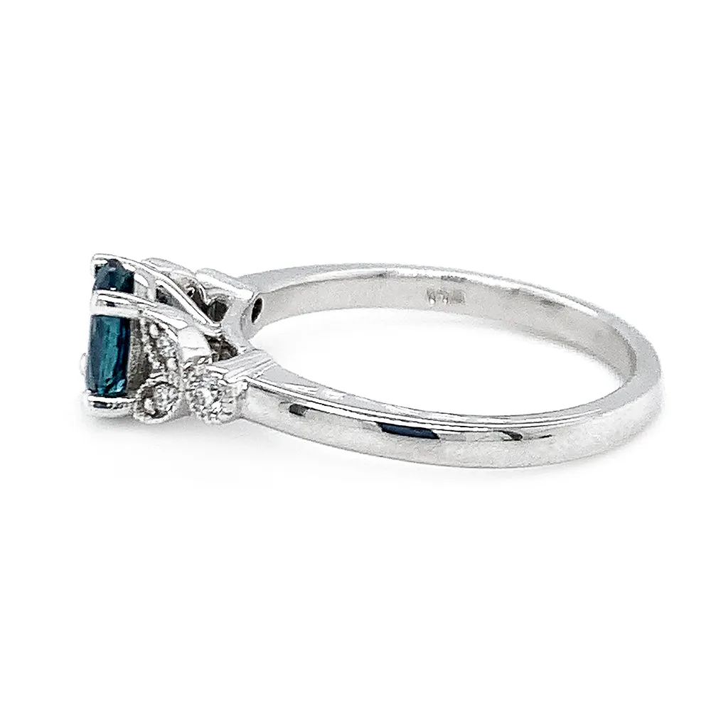 Montana Sapphire & Diamond Ring - "Montana Bloom"
