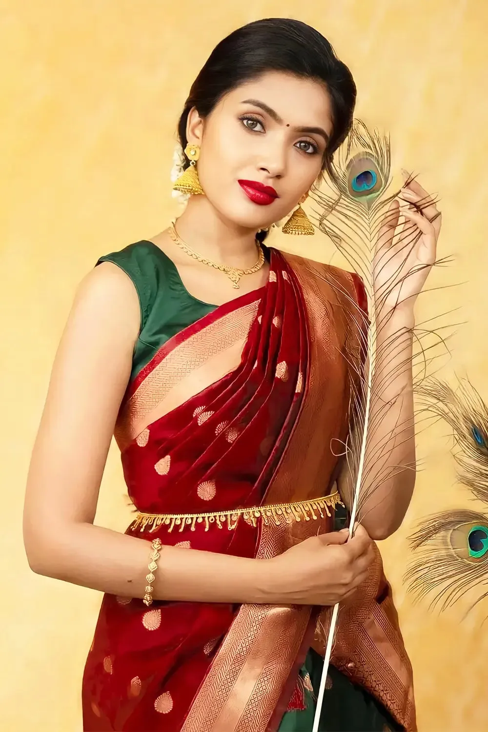 New Half Saree Function Flex Design For Girls