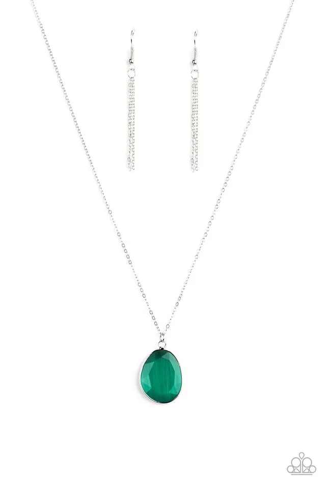 Paparazzi Necklace ~ Icy Opalescence - Green