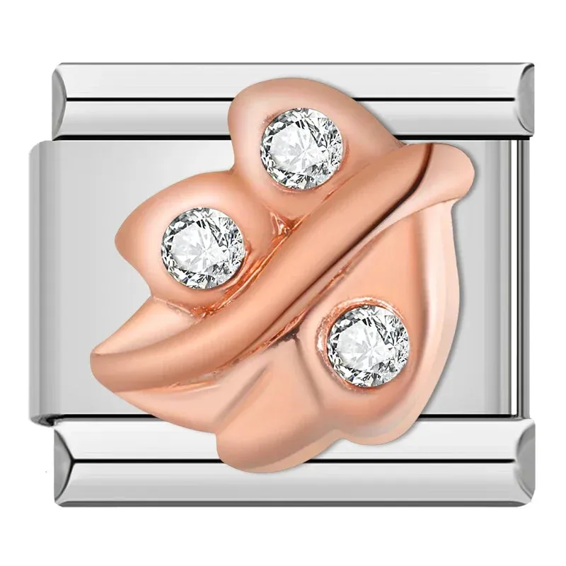 Pretty Flower Charms Links for Italian Charm Bracelet - Customize your bracelet adding a colofrull flower to your bracelet.