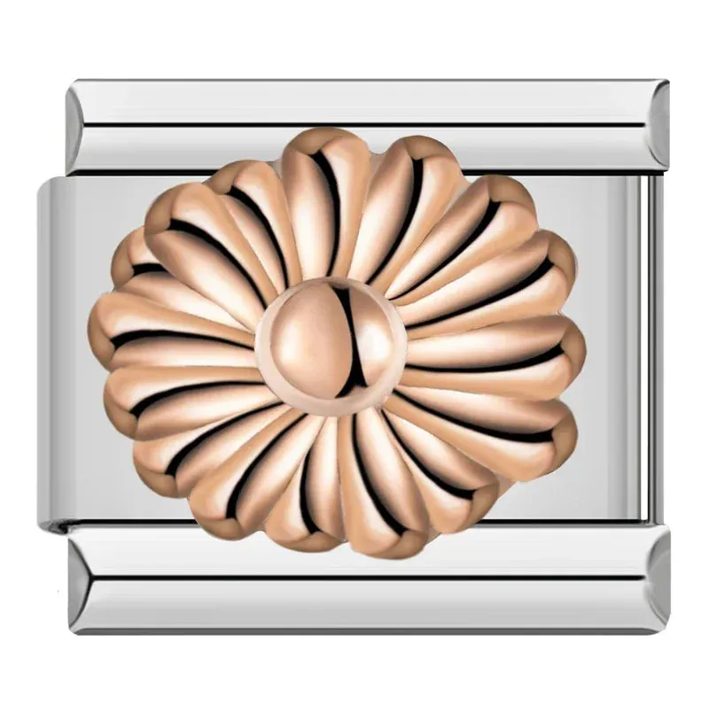 Pretty Flower Charms Links for Italian Charm Bracelet - Customize your bracelet adding a colofrull flower to your bracelet.