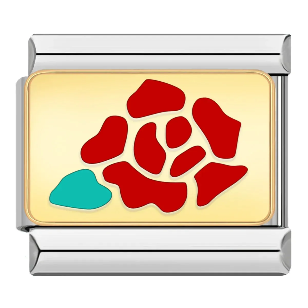 Pretty Flower Charms Links for Italian Charm Bracelet - Customize your bracelet adding a colofrull flower to your bracelet.
