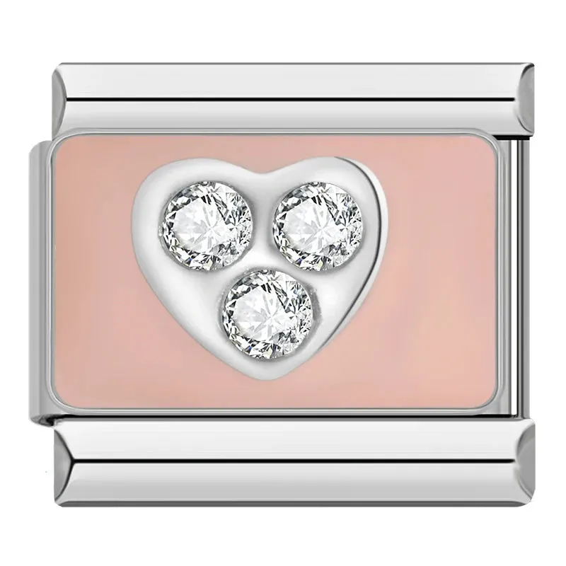 Pretty Flower Charms Links for Italian Charm Bracelet - Customize your bracelet adding a colofrull flower to your bracelet.