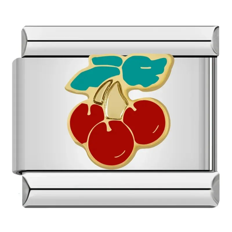 Pretty Flower Charms Links for Italian Charm Bracelet - Customize your bracelet adding a colofrull flower to your bracelet.