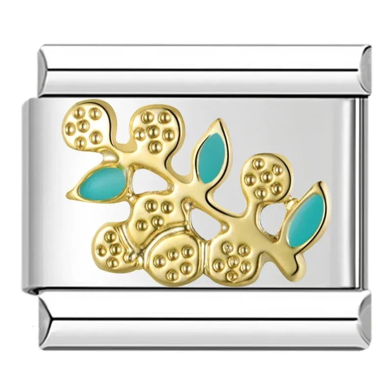 Pretty Flower Charms Links for Italian Charm Bracelet - Customize your bracelet adding a colofrull flower to your bracelet.