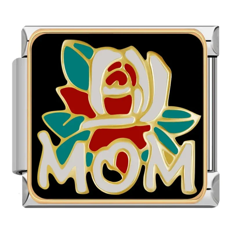 Pretty Flower Charms Links for Italian Charm Bracelet - Customize your bracelet adding a colofrull flower to your bracelet.