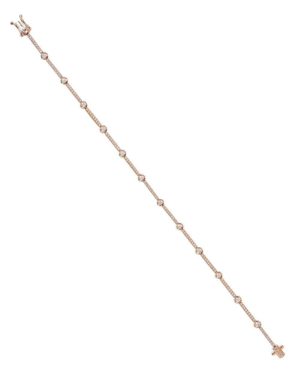 Rose Gold Diamond Connect Bracelet