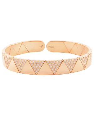 Rose Gold Duo Solo Pave Diamond Elixir Bracelet