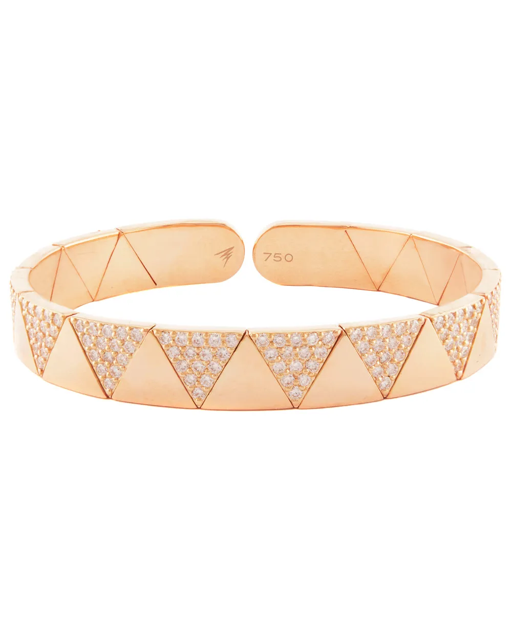 Rose Gold Duo Solo Pave Diamond Elixir Bracelet