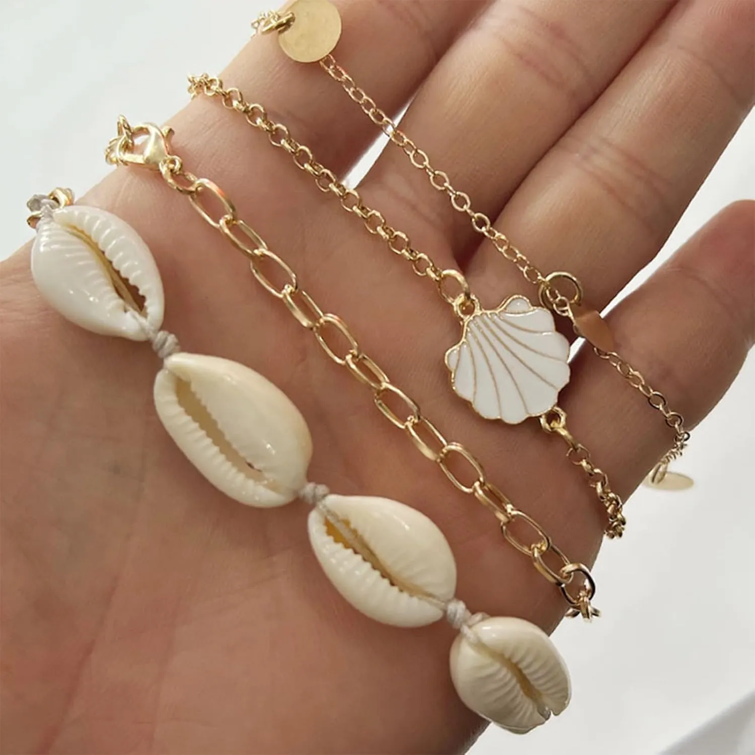 Shell Anklets for Women Seashell Ankle Bracelets Starfish Anklet Beach Jewelry Women Beach Fashion